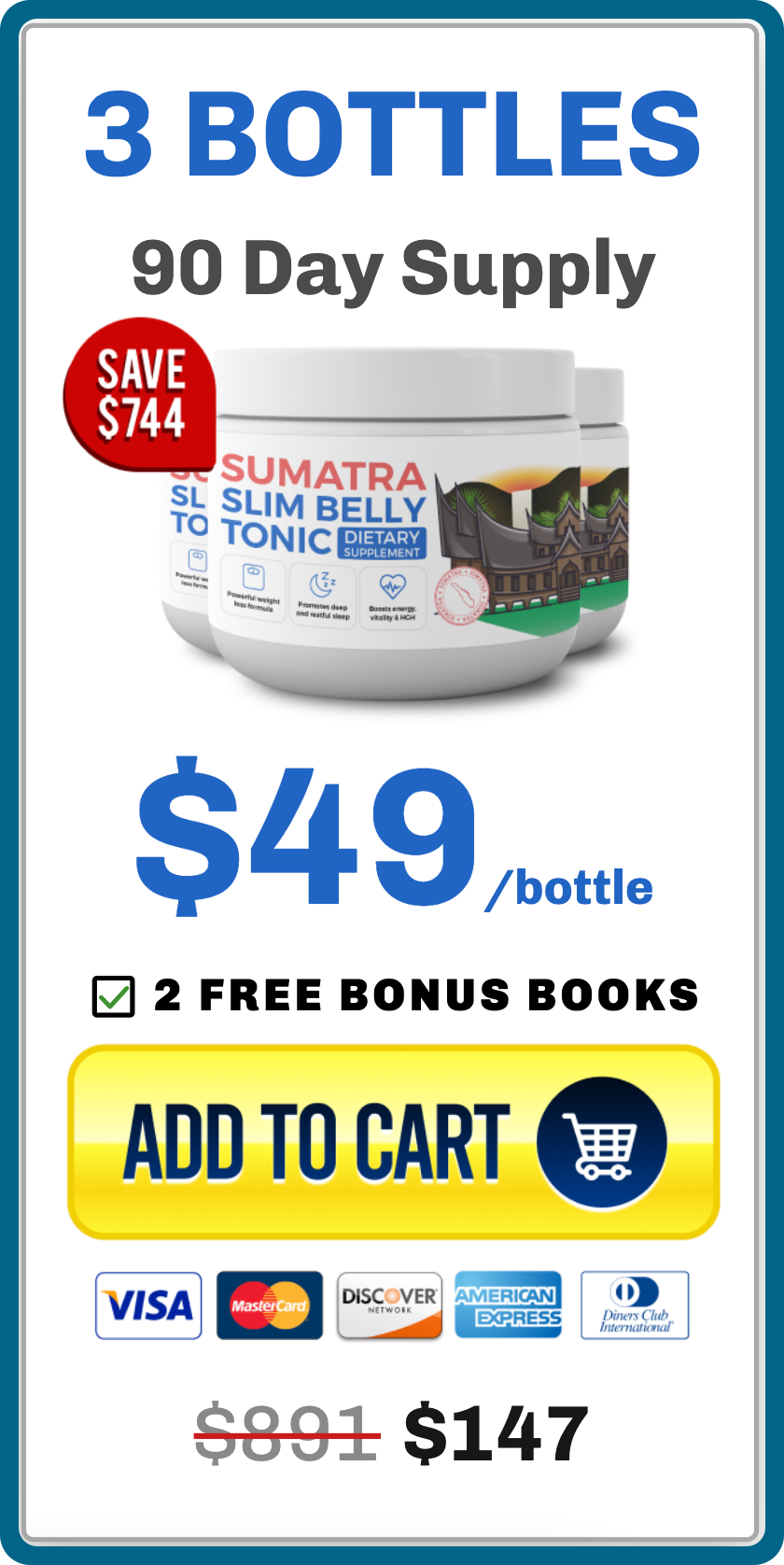 Sumatra Slim Belly Tonic™ - 3 Bottle